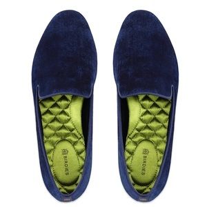 BIRDIES STARLING BLUE VELVET FLAT BALLET SIZE 12 NWOT MEGHAN MARKLE